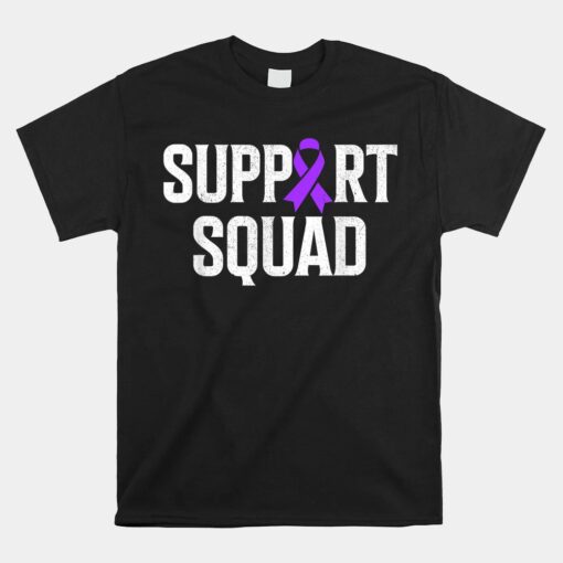 Support Squad Lupus Purple Ribbon Support Lupus Awareness Unisex T-Shirt