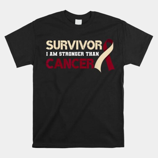 Survivor I'm Stronger Than Oral Head And Neck Cancer Survivor Unisex T-Shirt