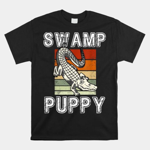 Swamp Puppy Cute Funny Sarcastic Alligator Crocodile Unisex T-Shirt