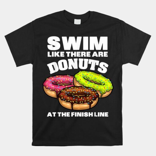 Swimming Donut Swimmer Sports Athlete Unisex T-Shirt