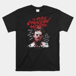 Texas Chainsaw Massacre Leatherface Word Crown Unisex T-Shirt