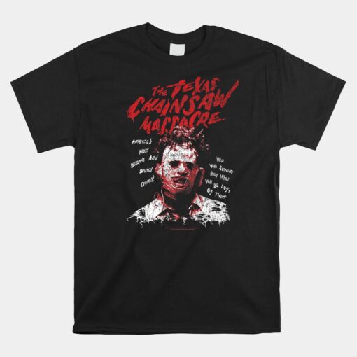 Texas Chainsaw Massacre Leatherface Word Crown Unisex T-Shirt