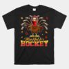 Thankful For Hockey Thanksgiving Funny Turkey Playing Hockey Unisex T-Shirt