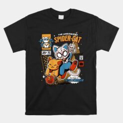 The Ameowzing Spider Cat Boys Girls Kids Funny Spider Cat Unisex T-Shirt