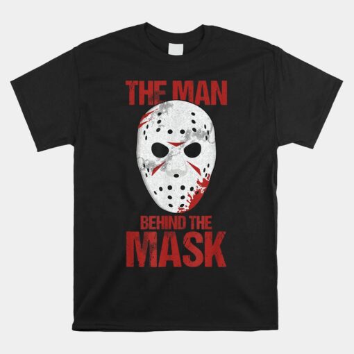 The Man Behind The Mask Lazy Halloween Unisex T-Shirt