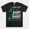 This Is My Fight Unisex T-Shirt Ovarian Cancer Awareness Teal Ribbon Unisex T-Shirt