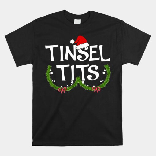 Tinsel Tits Matching Jingle Balls Christmas Couples Unisex T-Shirt