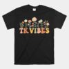 Tk Vibes Wildflower Retro Teacher Daisy Unisex T-Shirt