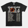 Total Solar Eclipse Path 04.08.24 Unisex T-Shirt