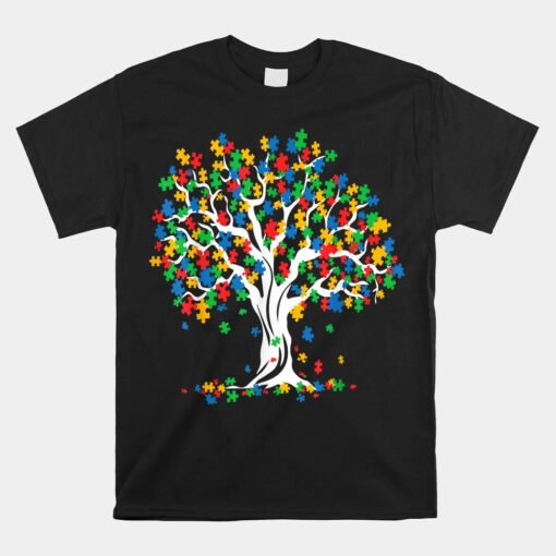 Tree Of Life Autism Awareness Month Unisex T-Shirt