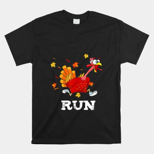 Turkey Run Costume Thanksgiving Running Turkey Trot Unisex T-Shirt