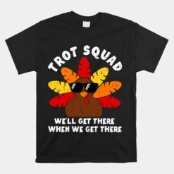 Turkey Trot Squad Race Funny Thanksgiving Running Runner Unisex T-Shirt