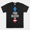 Two Seater USA 2023 White Trash Party Attire Unisex T-Shirt