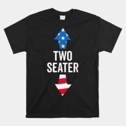 Two Seater USA 2023 White Trash Party Attire Unisex T-Shirt