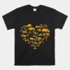 Types Of Construction Excavator Bulldozer Truck Crane Unisex T-Shirt