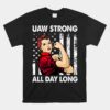 UAW Strike Red Tee United Auto Workers Picket Sign Unisex T-Shirt