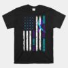 USA Flag Nobody Fights Alone Suicide Prevention Awareness Unisex T-Shirt