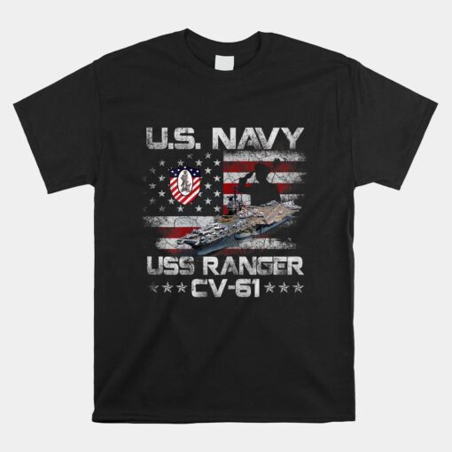 Uss Ranger Cv-61 Veteran Unisex T-Shirt Patriotic Unisex T-Shirt