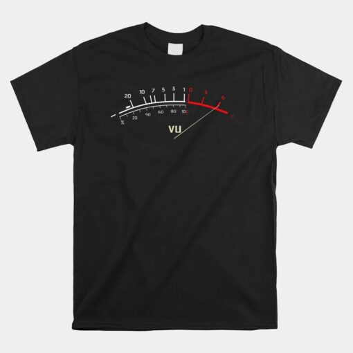 VU Meter Hi-Fi Vintage Stereo Unisex T-Shirt