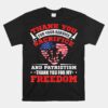 Veterans Thank You American Flag Unisex T-Shirt