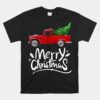 Wagon Red Truck Christmas Tree Pajama Unisex T-Shirt