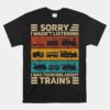 Wagon Train Lover Model Railroad Conductor Unisex T-Shirt