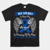 Wear Blue Ribbon In Memory Of My Mom Colon Cancer Awareness Unisex T-Shirt