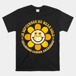 Wear Gold Childhood Cancer Awareness Warrior Fight Hippie Unisex T-Shirt