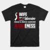 Wife Of A Warrior Support Head And Neck Cancer Awareness Unisex T-Shirt