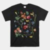 Wild Botanical Flower Cottagecore Gardening Unisex T-Shirt