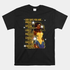 Wonder Black Woman Black Strong Unisex T-Shirt