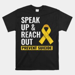 World Suicide Prevention Awareness Day Yellow Ribbon Unisex T-Shirt