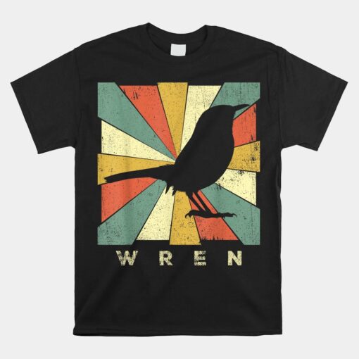 Wren Bird Retro Style Unisex T-Shirt