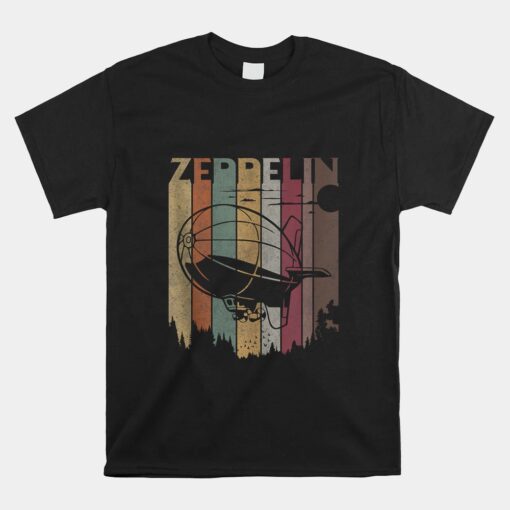 Zeppelin Retro 70s 80s Dirigible Airship Zepelin Zepplin Unisex T-Shirt